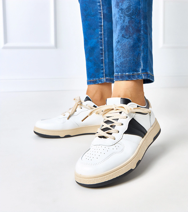 Fehér-fekete női tornacipő Marcella