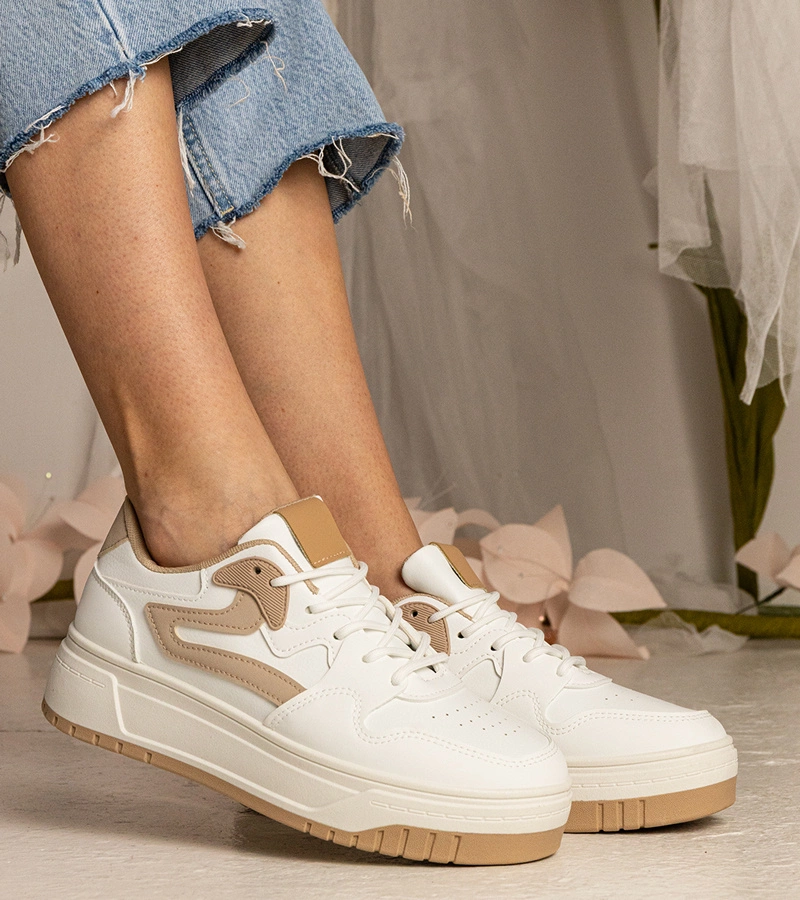 Fehér női sportos Seisha tornacipők