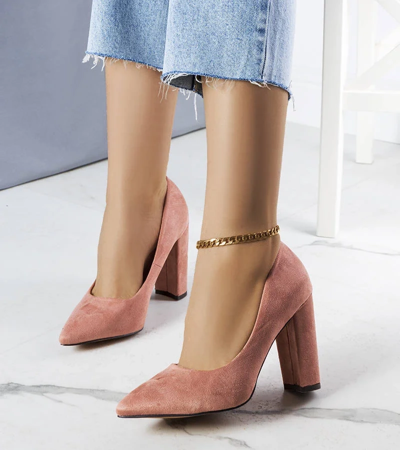 Rózsaszín sarokcipő Amiyah