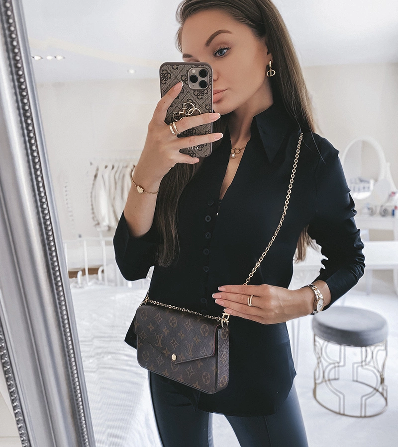 Fekete női ing Preto