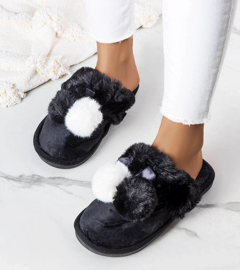 Fekete papucs Bonnet