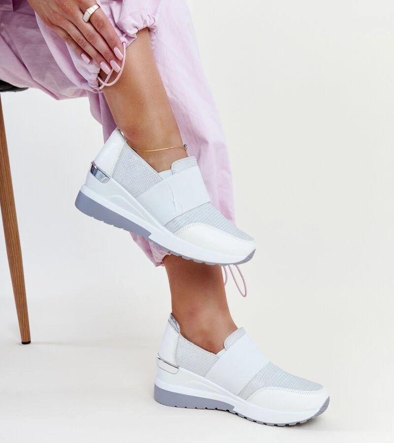 Kallay fehér platformos tornacipő