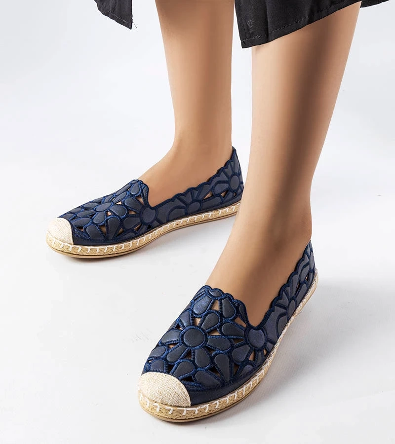 Lamarre kék csipkés espadrille