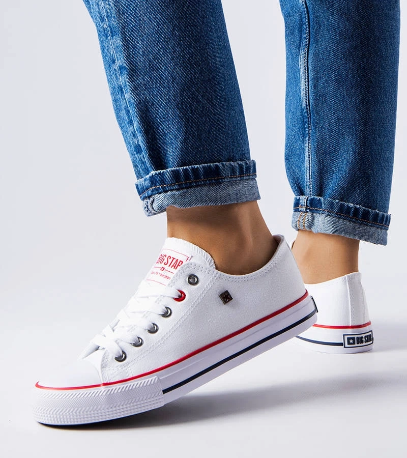 Fehér klasszikus tornacipő Big Star T274022101