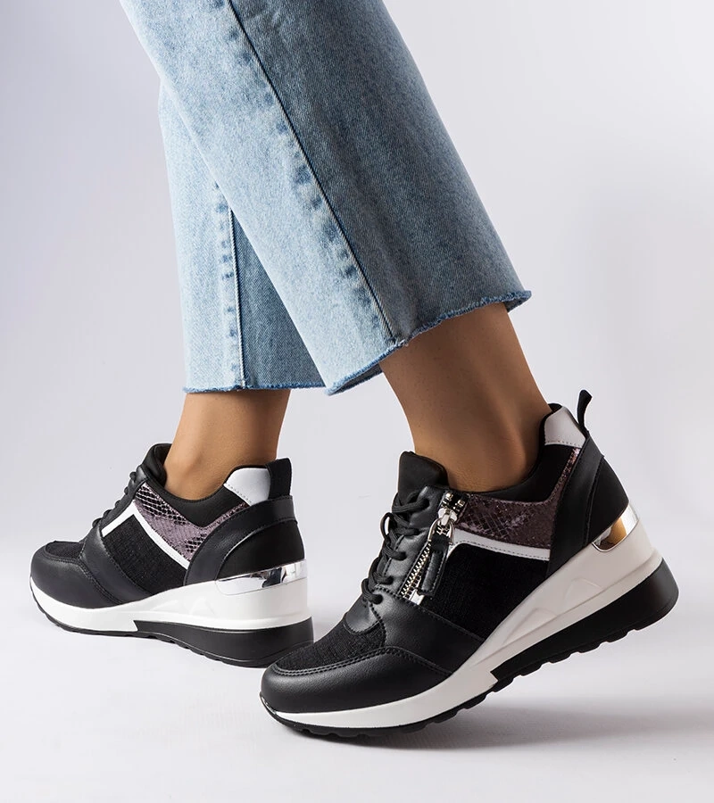 Deodata fekete tornacipők