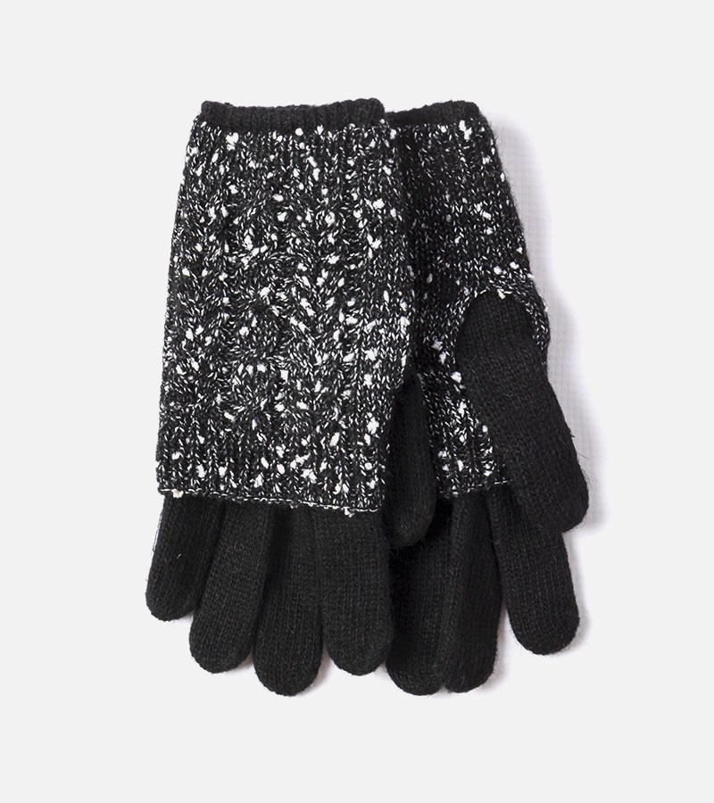 Fekete ujjatlan kesztyűk Dakota