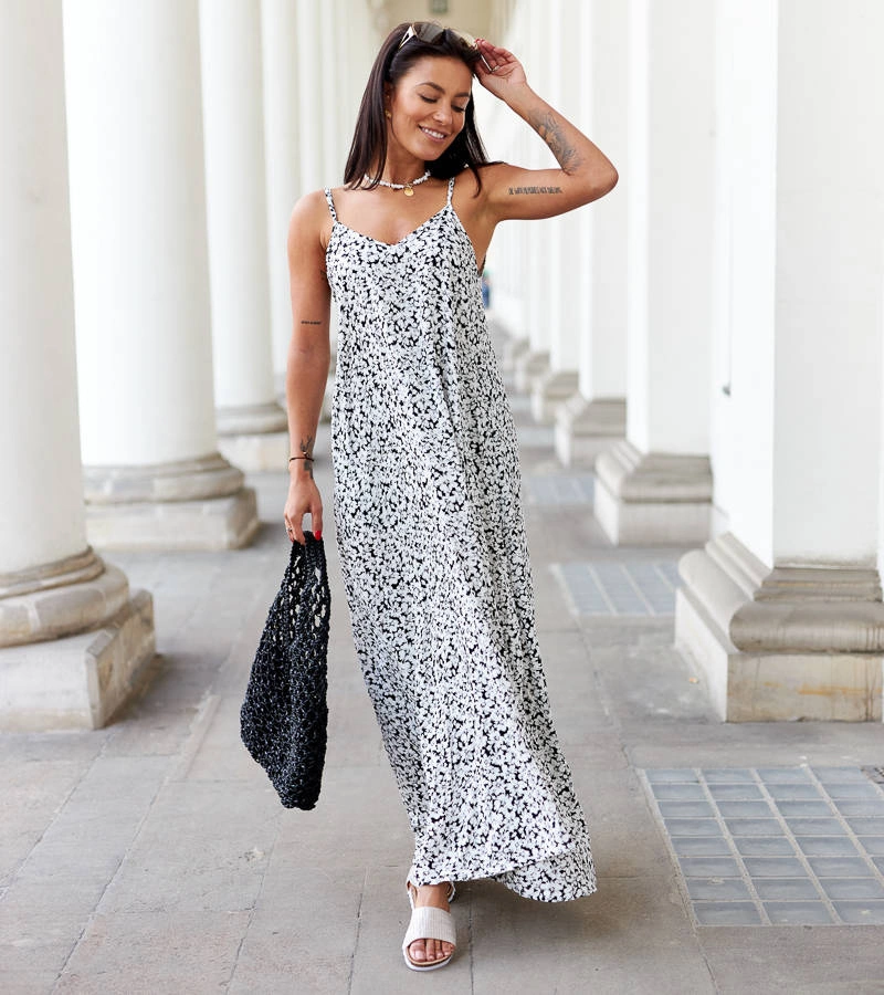 Fekete laza fazonú Giona ruha