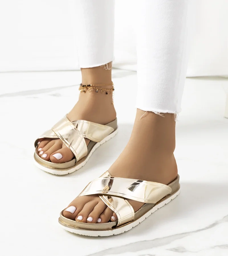 Arany női papucs Nicolay