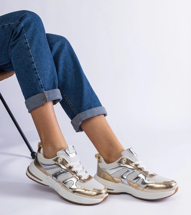 Elayne arany betétes anyag sportcipő