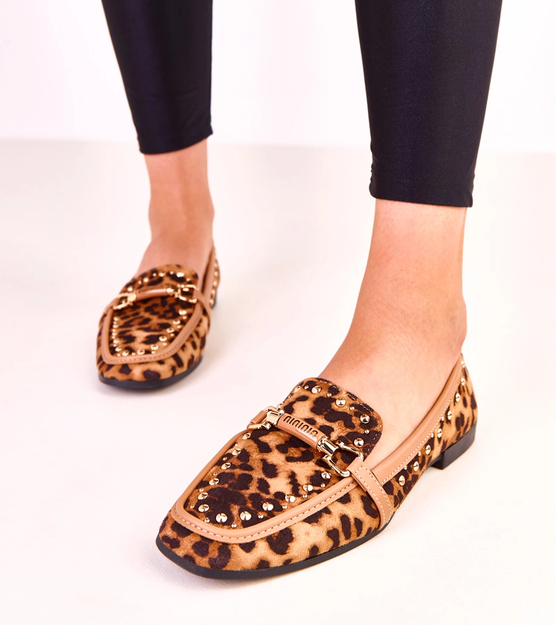 Szegecses művelúr balerina cipő Molia