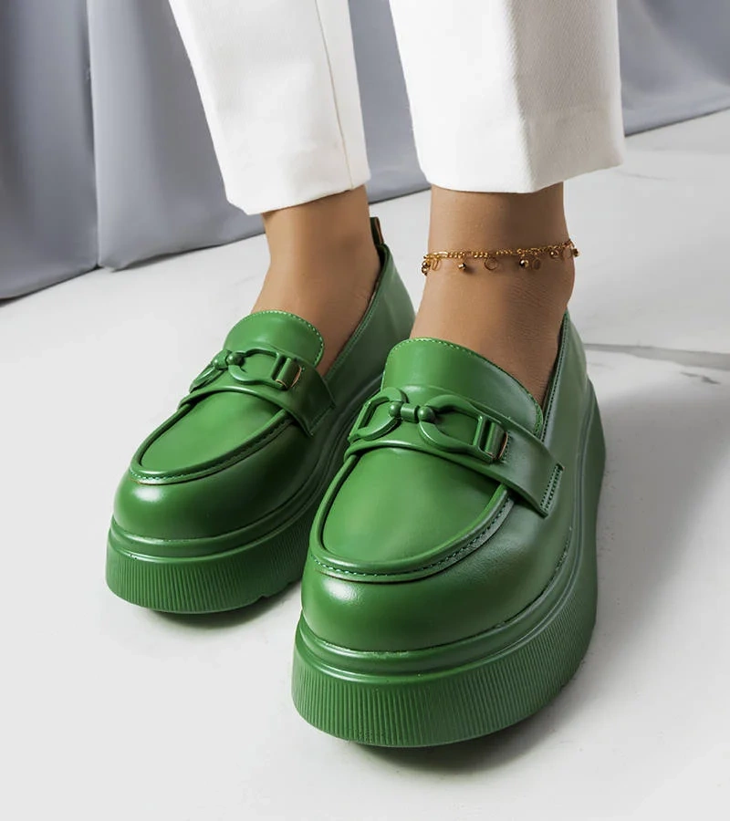 Zöld platformos Gagnon cipők