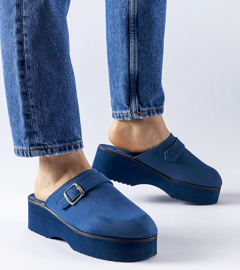 Magas talpú platform szandál 90-1691 NAVY