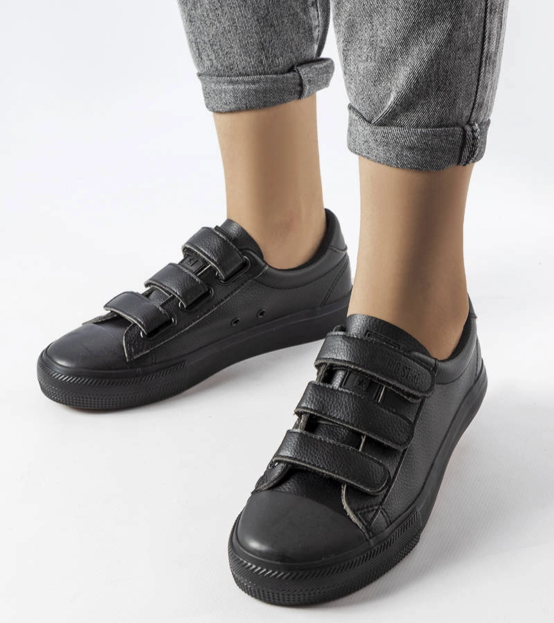 Fekete tépőzáras Big Star LL274A206 tornacipők