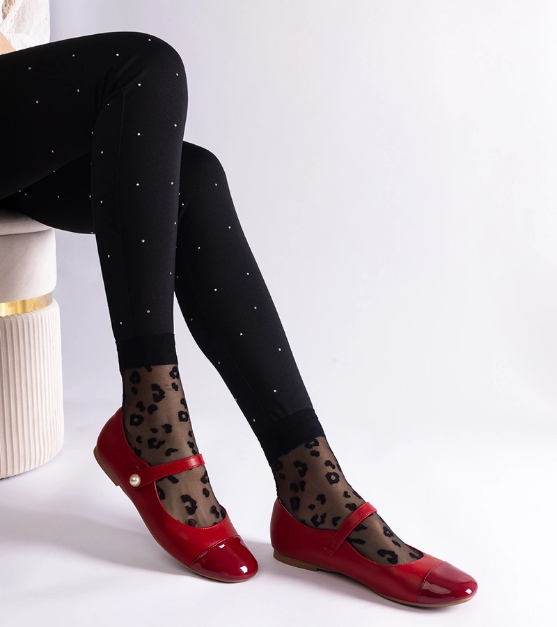 Jaures piros lakk orrú balerinák tépőzárral