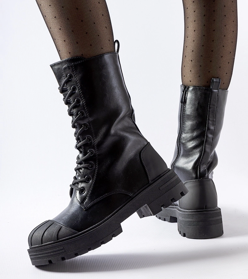 Fekete melegített női munkásnadrág Cardinale