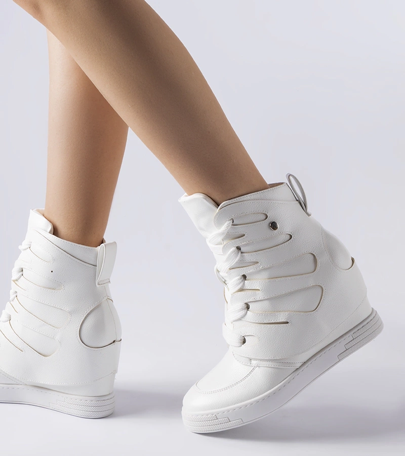 Fehér tornacipők Pantaleone talppal