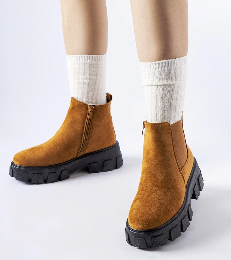 Barna alacsony cipő vastag talppal Willo