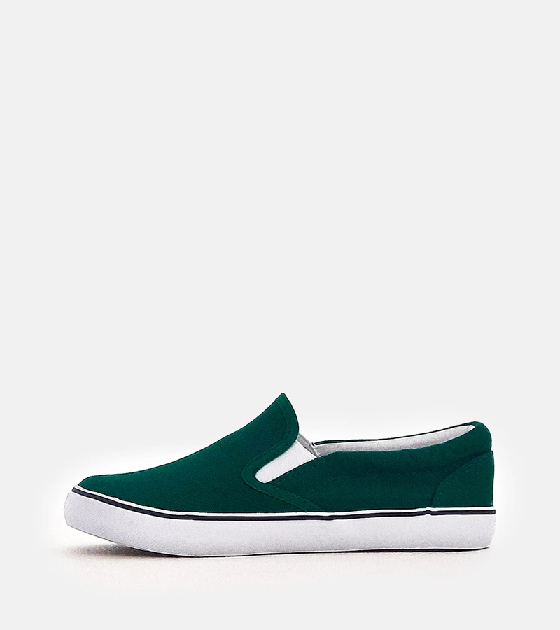 Lagunes zöld gyerek slip-on tornacipő