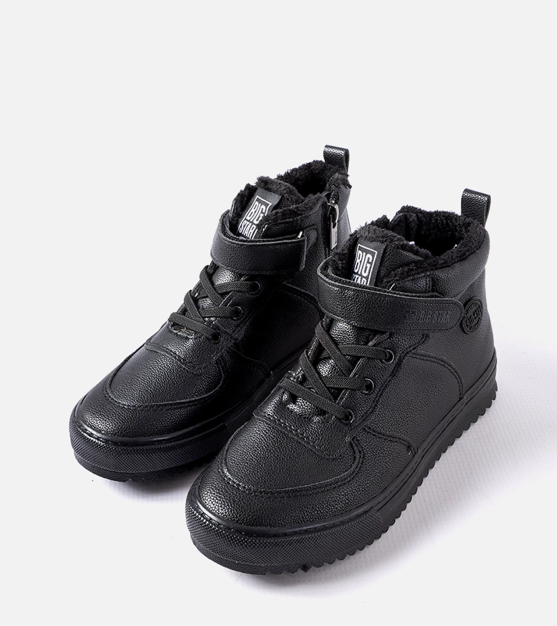 Fekete bélelt csizma Big Star GG274040