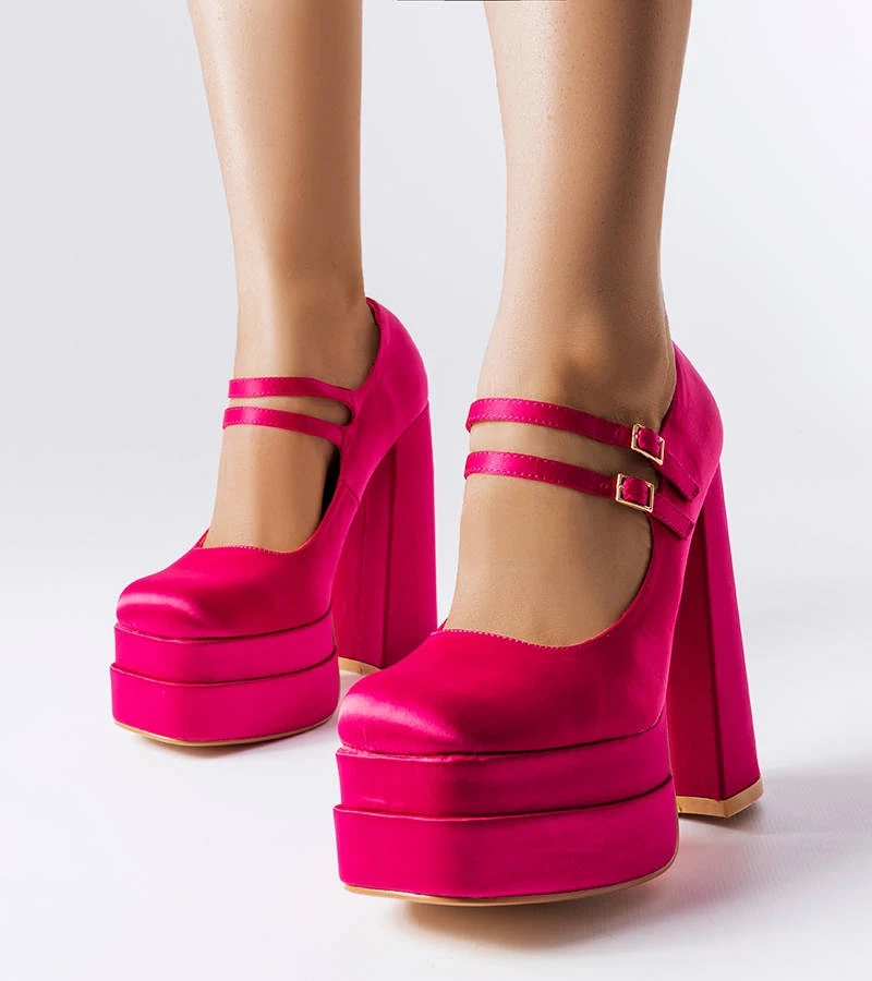 Rózsaszín magas sarkú cipő Gabriel