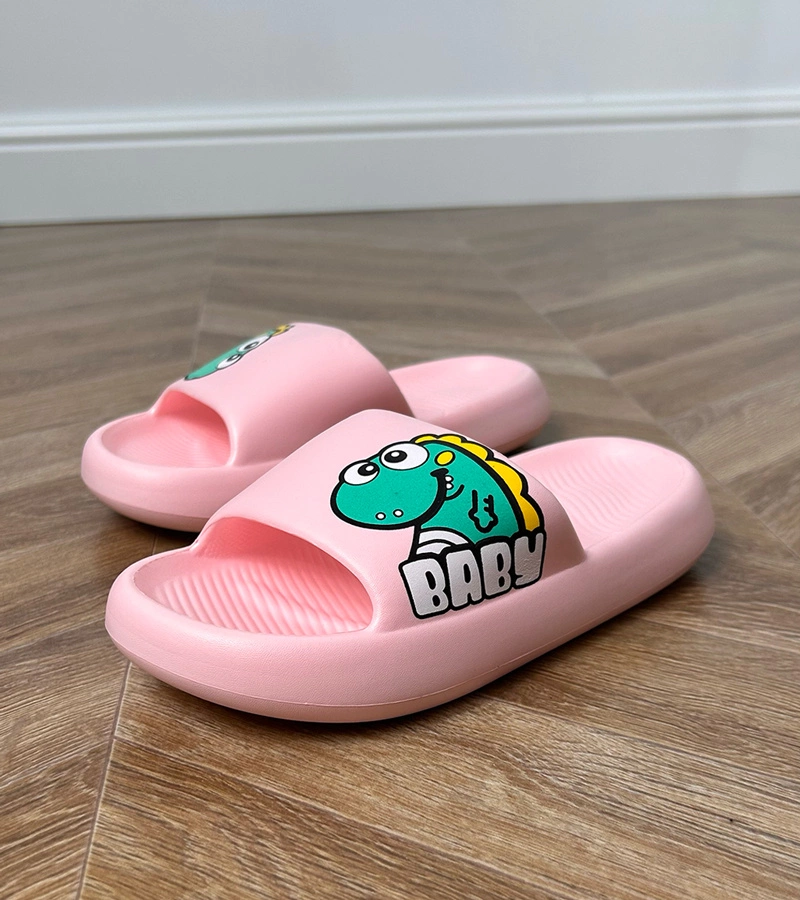 Milos mintás gyerek rózsaszín papucs