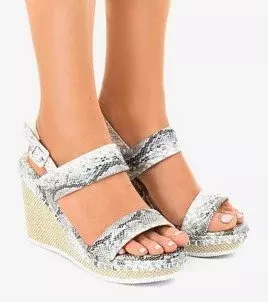 Kígyó sarokkal rendelkező szandál U-6291