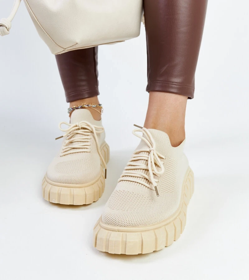 Jitka világos bézs sportcipő