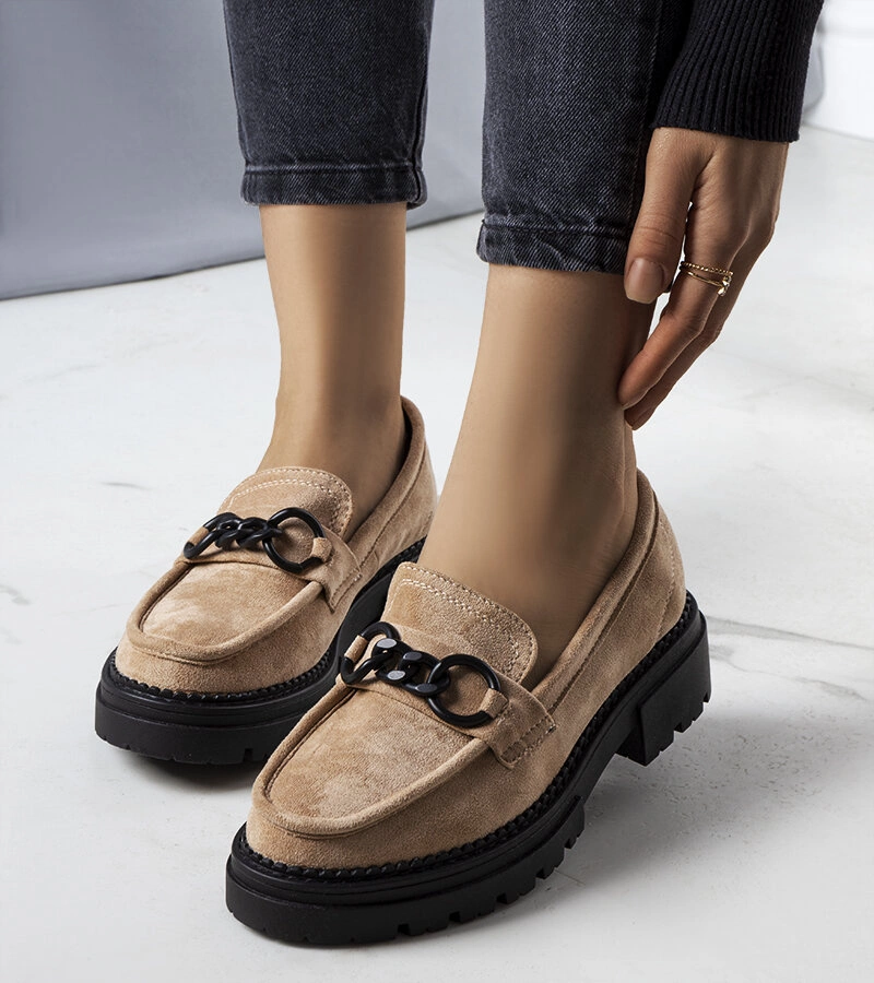 Joanne láncos bézs cipők