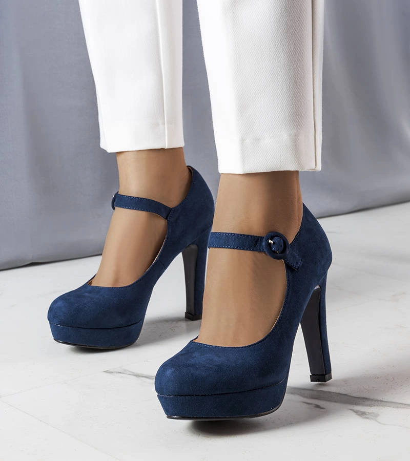 Lynda sötét kék magassarkú cipők