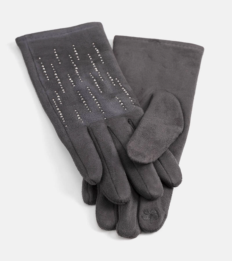 Szürke melegített kesztyűk Annoti