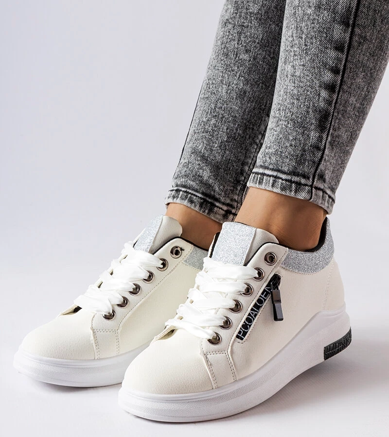 Fehér tornacipők Birmingham talppal