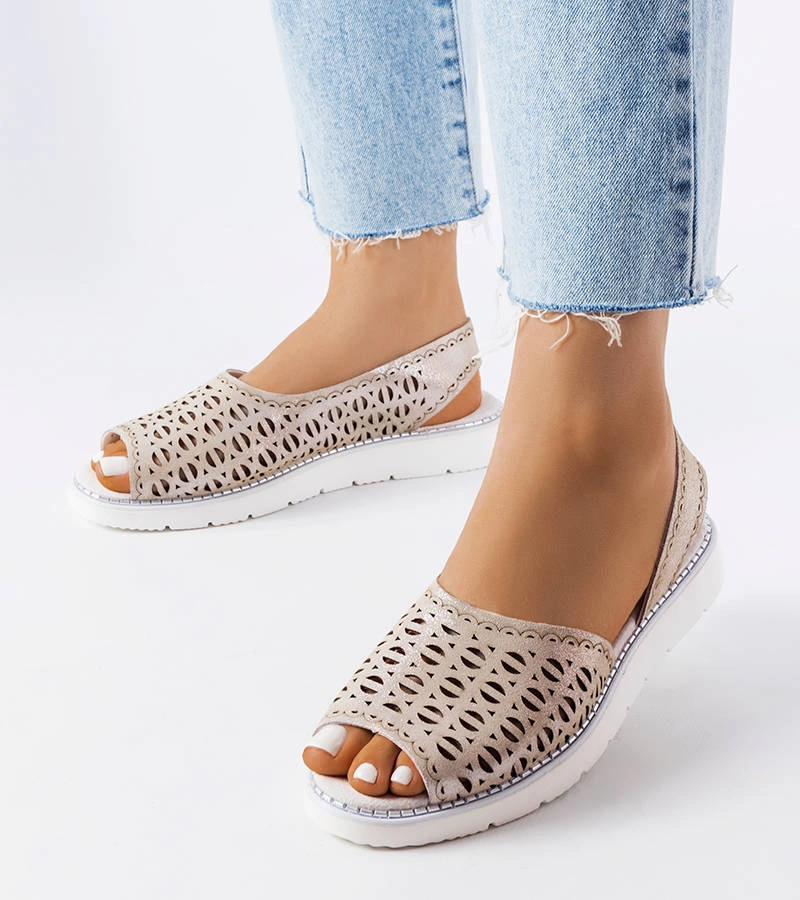 Ezüst hálós Rainy szandál