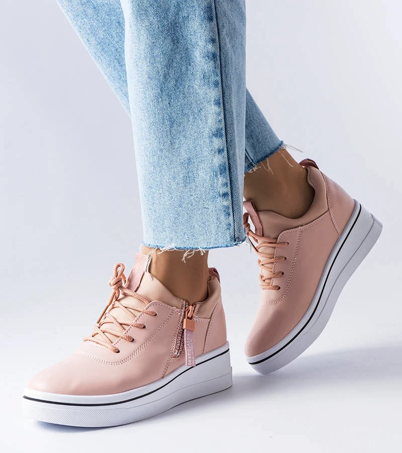 Rózsaszín alacsony talpú Mathieu tornacipők