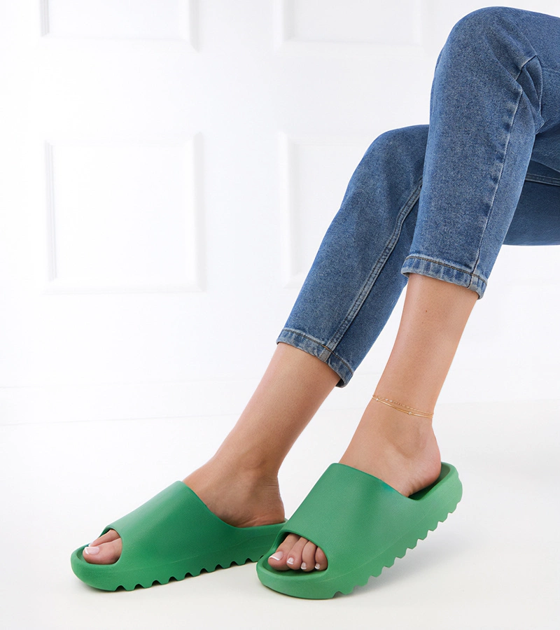 Zöld női gumipapucs Papitos