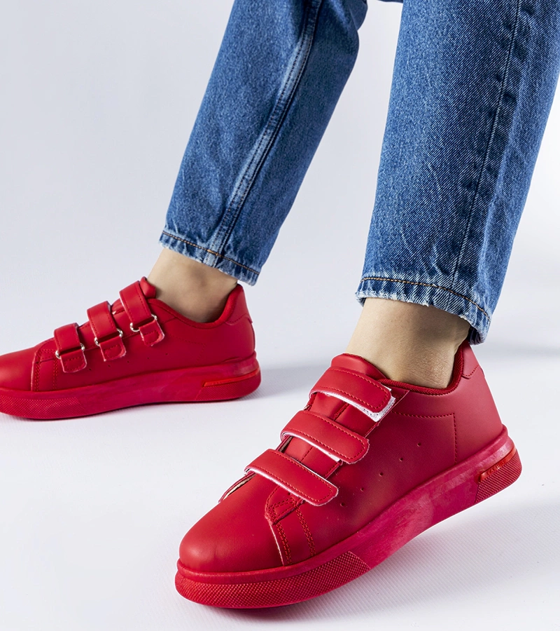 Piros tépőzáras Paré tornacipő