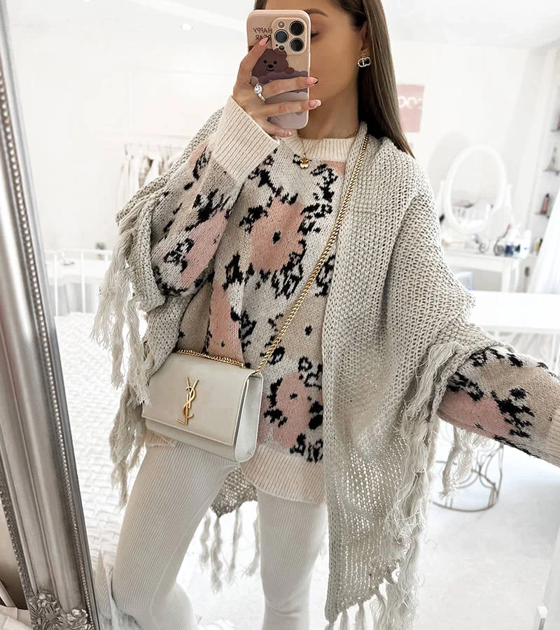 Franklin sárga fringed köpeny