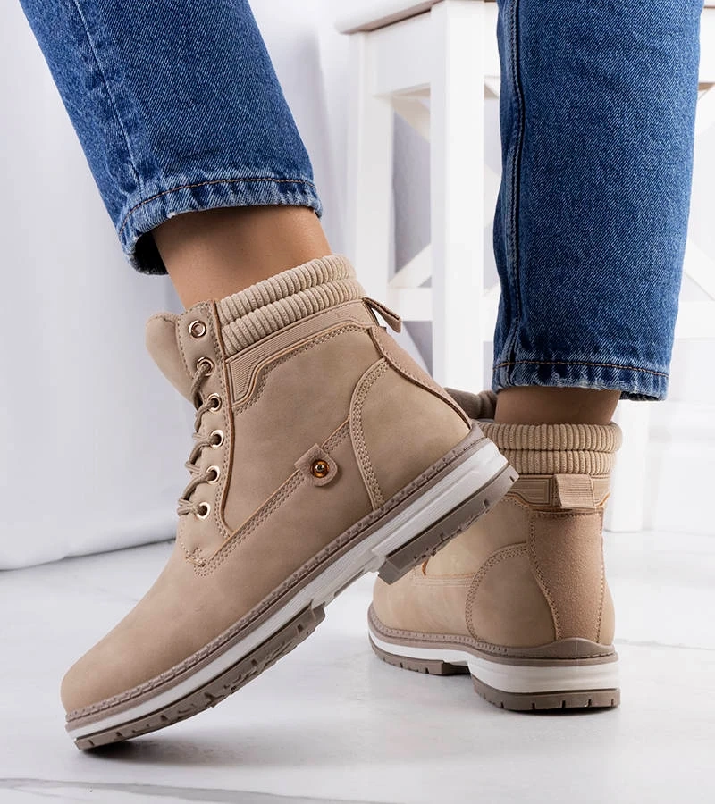 Barna női trapper cipő Enines