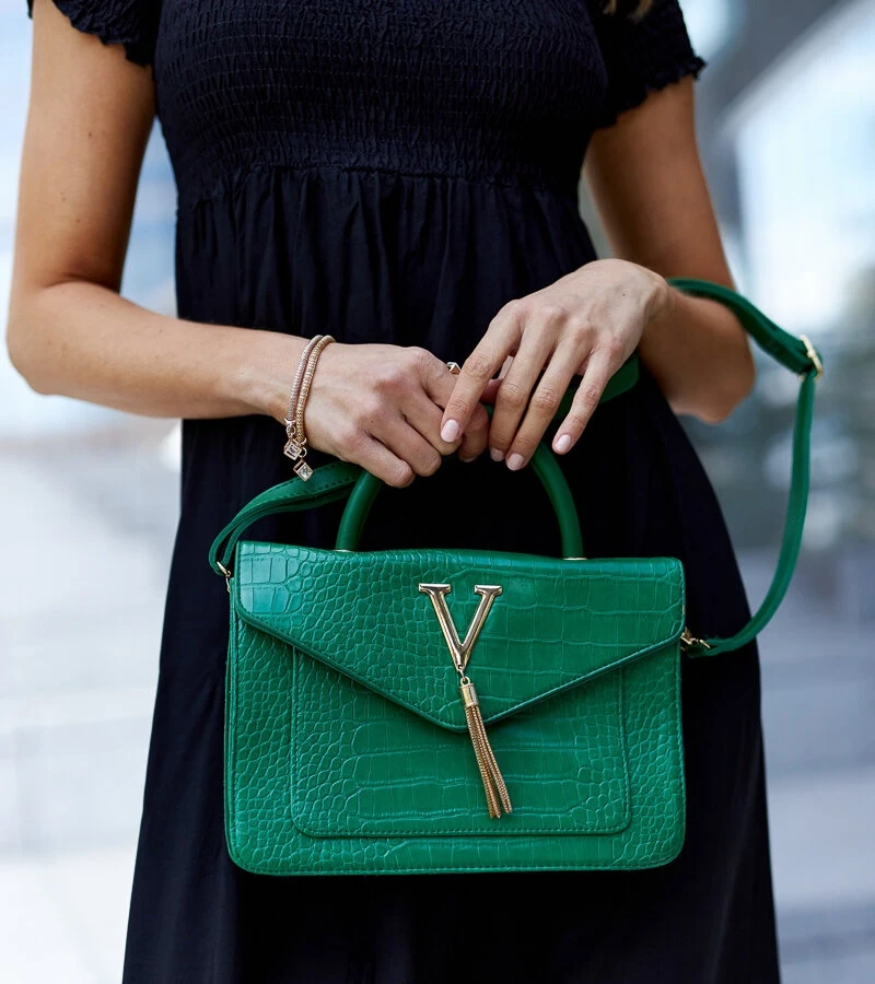 Krokodilbőr mintás Barsa válltáska