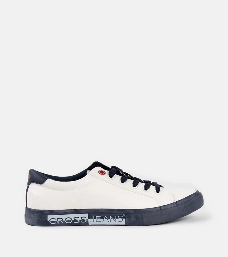 Fehér-kék férfi CROSS JEANS tornacipők