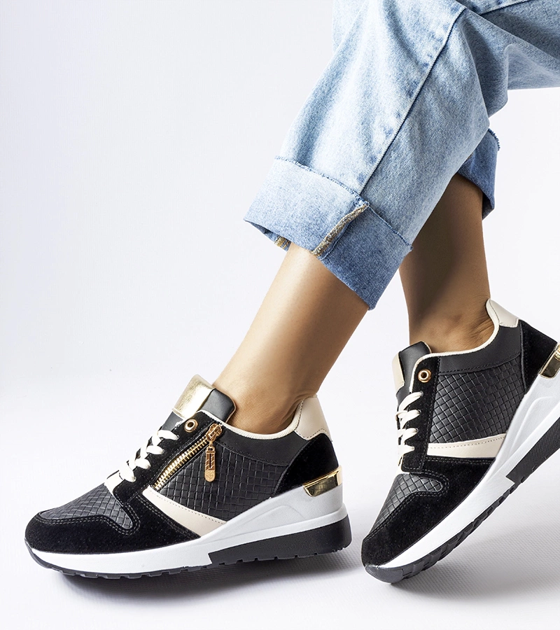 Fekete tornacipők Ashland talppal