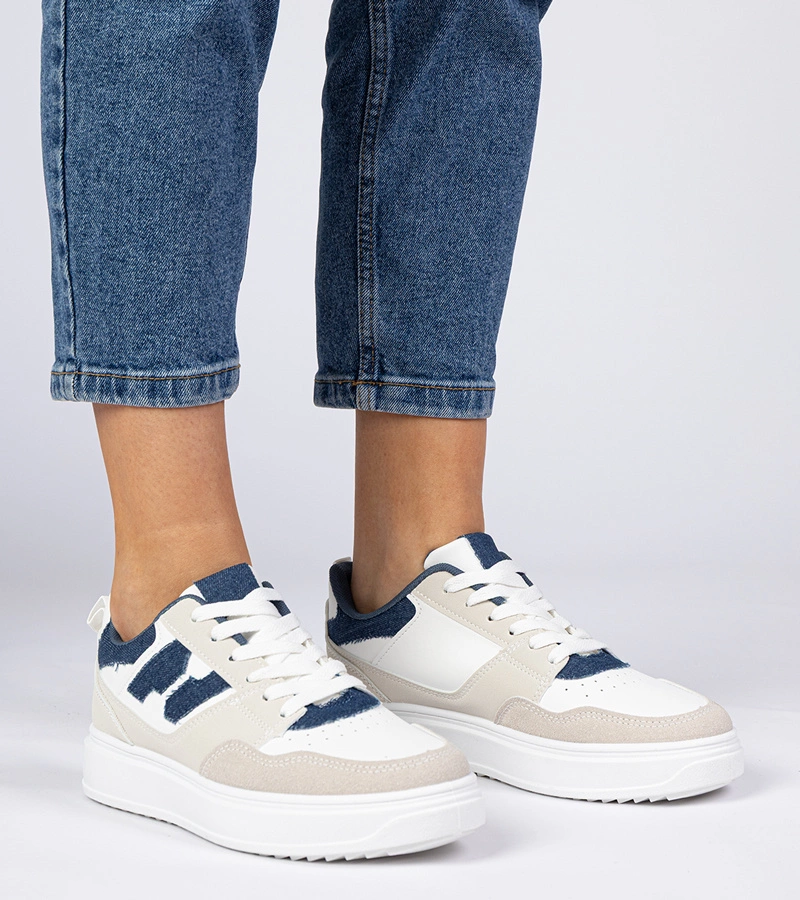 Fehér-kék női Lavria tornacipők