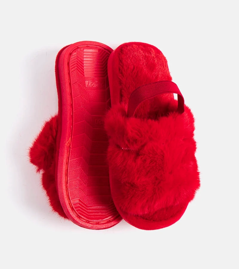 Leilany piros gumis papucs