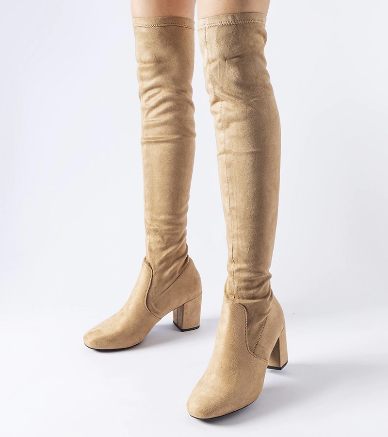 Barna zoknis hosszú csizma Carl