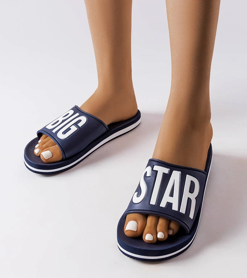 Big Star JJ274A323 sötétkék papucs