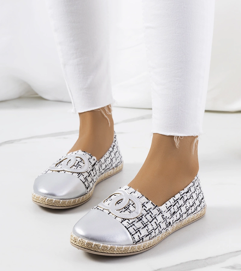 Fehér espadrille Moorsele