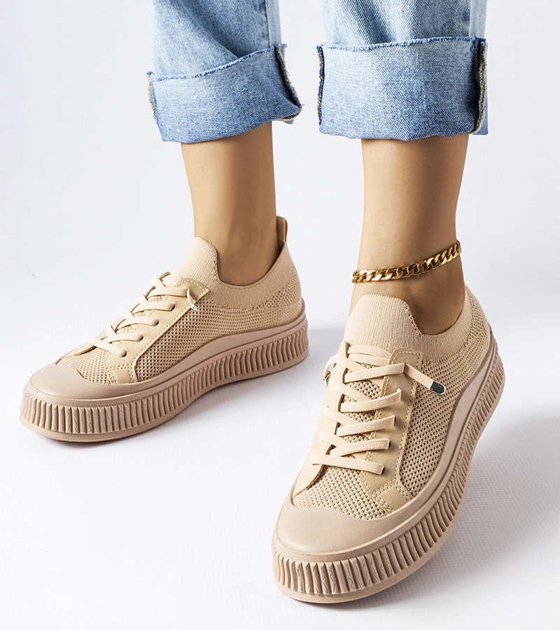 Callimaco bézs szlip on tornacipők