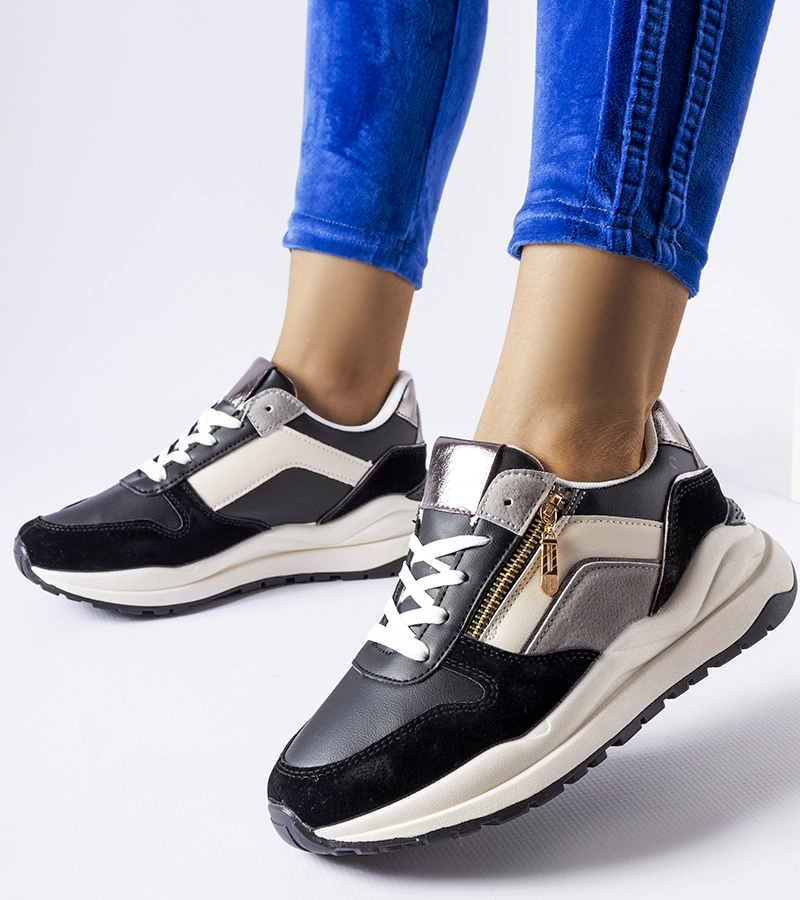 Fekete-fehér Cecchi tornacipők