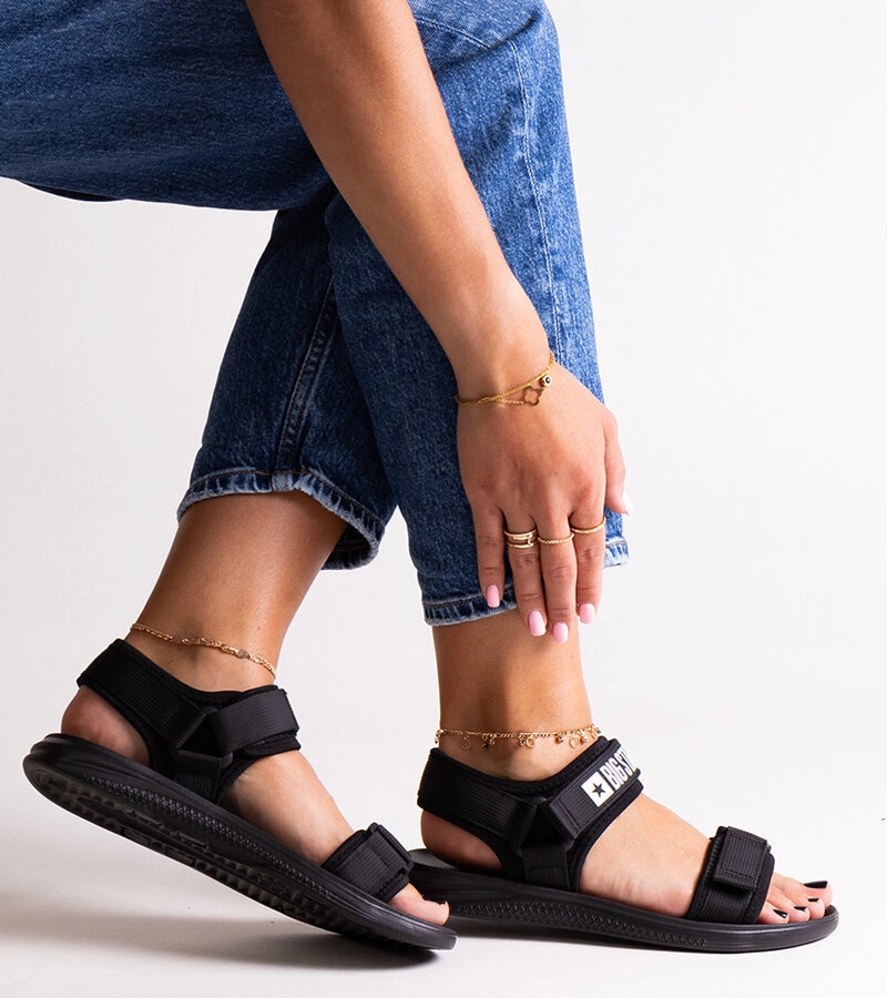 Big Star HH274A024 fekete sport szandál