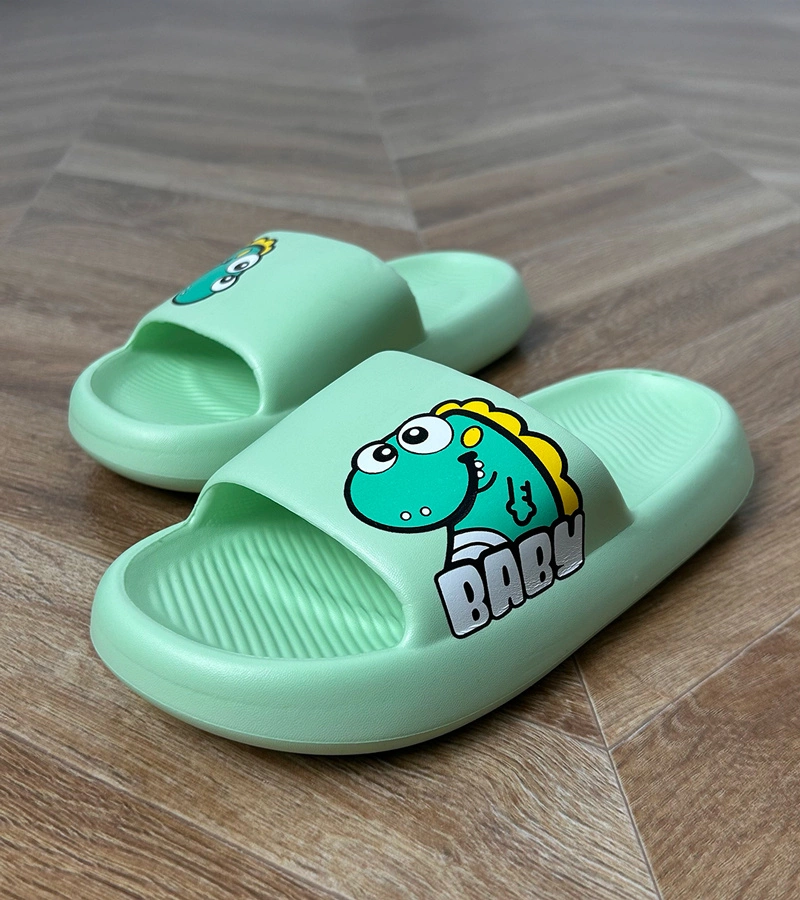 Zöld gyerek papucs Milos mintával