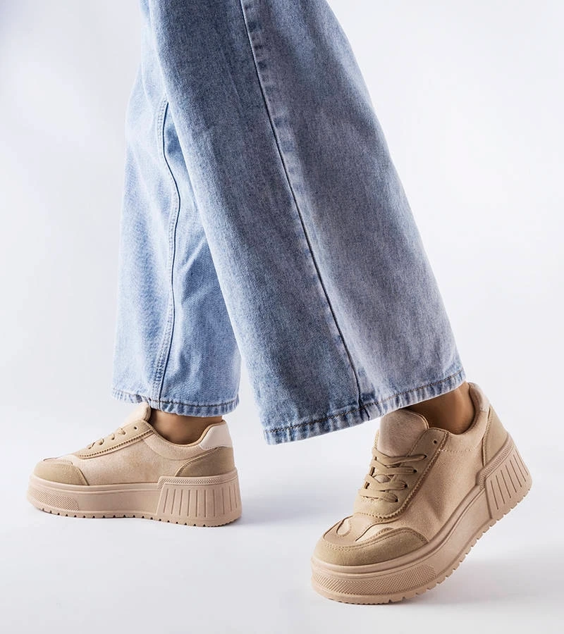 Barna platformos Fabienne tornacipők